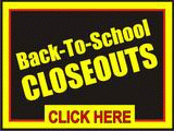 Back to School Closeouts