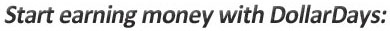 Start earning money with DollarDays