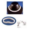 Freshwater Cultured White Pearls Set