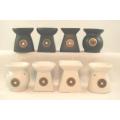 Ceramic Oils Burners  -Assorted Blk &amp; Wht