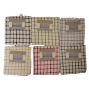 2pk yarn dyed mono check dishcloth