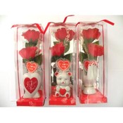 Assorted Valentine Porcelain Figure With Flower
