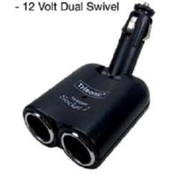 Dual Outlet Swivel Cigarette Lighter Adapter 12 V