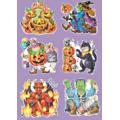 12" Halloween Glitter Clings- 4 Styles