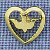 Pin-Dove In Heart