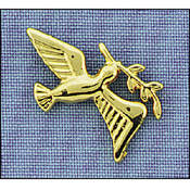 Pin With Dove and Branch