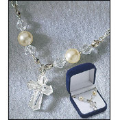 First Communion Cross Pendant