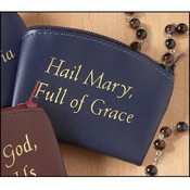 Hail Mary, Full Of Grace Zippered Rosary Case