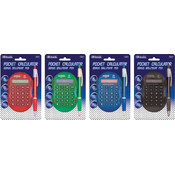 BAZIC Multicolor 8-Digit Grip Calculator