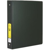 BAZIC 1.5"  Black PVC 3-Ring Binder