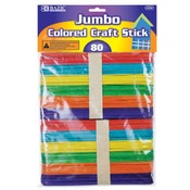 BAZIC Jumbo Colored Craft Stick (100/Pack)