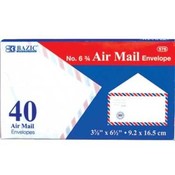 BAZIC #6 Airmail Envelope (40/Pack)