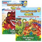 FISHER PRICE IMAGINEXT Giant Coloring Book w/ Stic