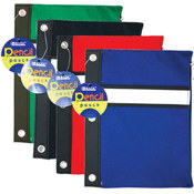 BAZIC Assorted Color 3-Ring Pencil Pouch