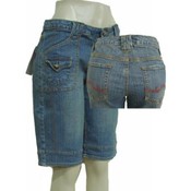 Womens Denim Bermuda Shorts