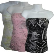 Womens Printed Tube Top