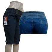 Womens Denim Bermuda Shorts