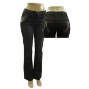 Womens Black Denim Jeans