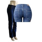 Womens Plus Size Jeans W/Embroidery