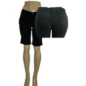 Juniors Bermuda Twill Cotton Shorts