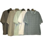 Mens Jacquard Short Sleeves Polo Shirts
