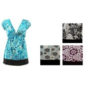 Ladies Empire Waist V-Neck Knit Top