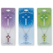"ENDLESS FAITH" CRYSTAL CROSS NECKLACE