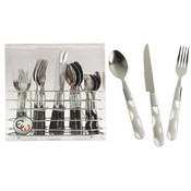 20 Piece Cutlery Set In Chrome Holder