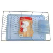Deluxe Chrome Dish Drainer In Colors