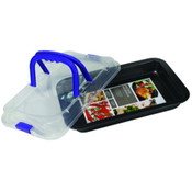 Rect. Roasting Pan w/Cover 14.25" X 9" X 1.5"