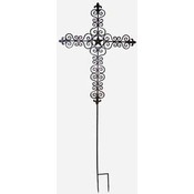 Metal Star Cross Stake