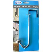 Chrome plated overdoor hook