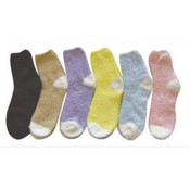 Plain Soft Yarn Socks