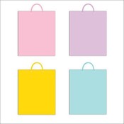Solid Matte Wide Bag 4 Color Assorted.