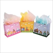 Baby Matte: Train W/Glittered Wide Bag X3