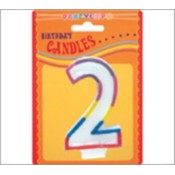 Rainbow Border Numeral Candle-2