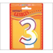 Rainbow Border Numeral Candle-3