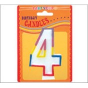 Rainbow Border Numeral Candle-4