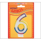 Rainbow Border Numeral Candle-6