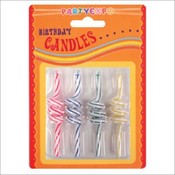 2-Tone Straw Shape Candle X4