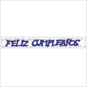 4 X 70 Foil Feliz Cumpleanos-Blue*
