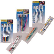6 Piece Toothbrush Set 3 Assorted Design