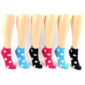 Ladies Computer Socks with Dot Patterns