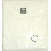 Mens White Short Sleeve T-Shirt, size 6x