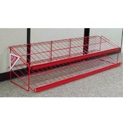 48" Red Single Serve 2-Tier Rack