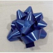 3.5" RIBBON STAR BOW NAVY BLUE