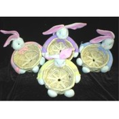 9" Plush Easter Bunny With Wicker Basket