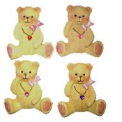 Polyresin Bears With Assorted Color Necklace.
