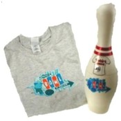 The Simpsons Bowl Pin With T-Shirt.