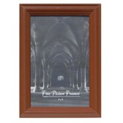 Wood Look Plastic Frame - 4x6 Dark